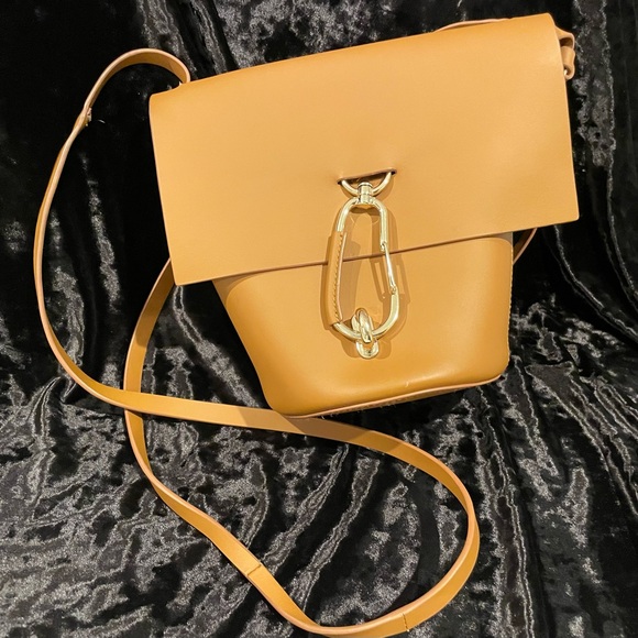 Zac Zac Posen Belay Crossbody Tan Leather Bag - Picture 2 of 10